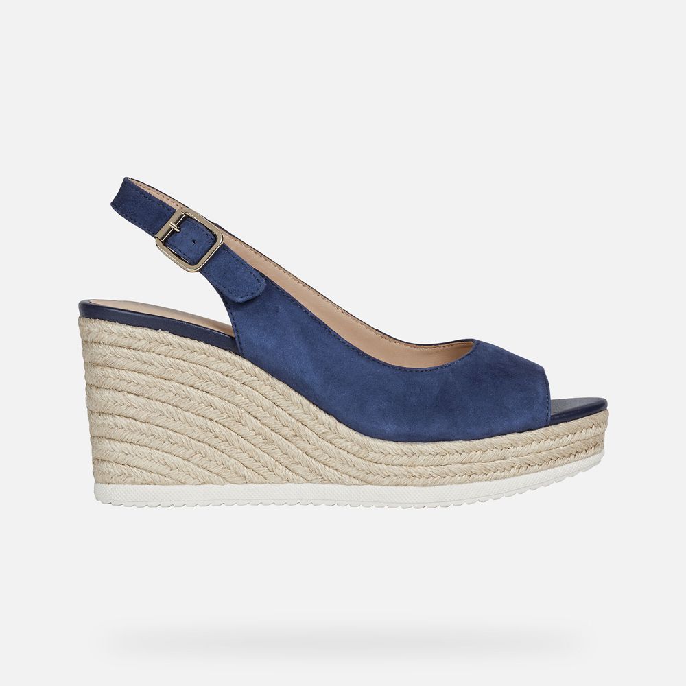 Sandales Geox Ponza - Bleu - Femme 085269-QYM